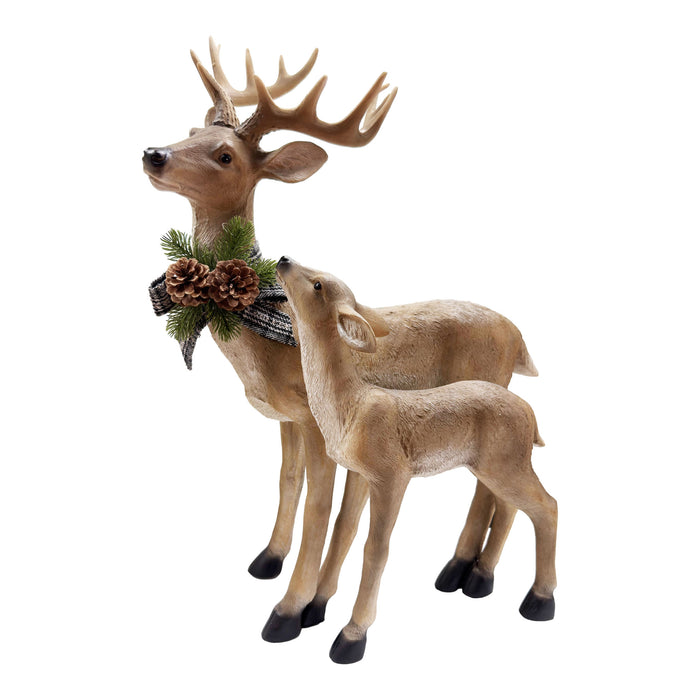 Deer and fawn Christmas figures
